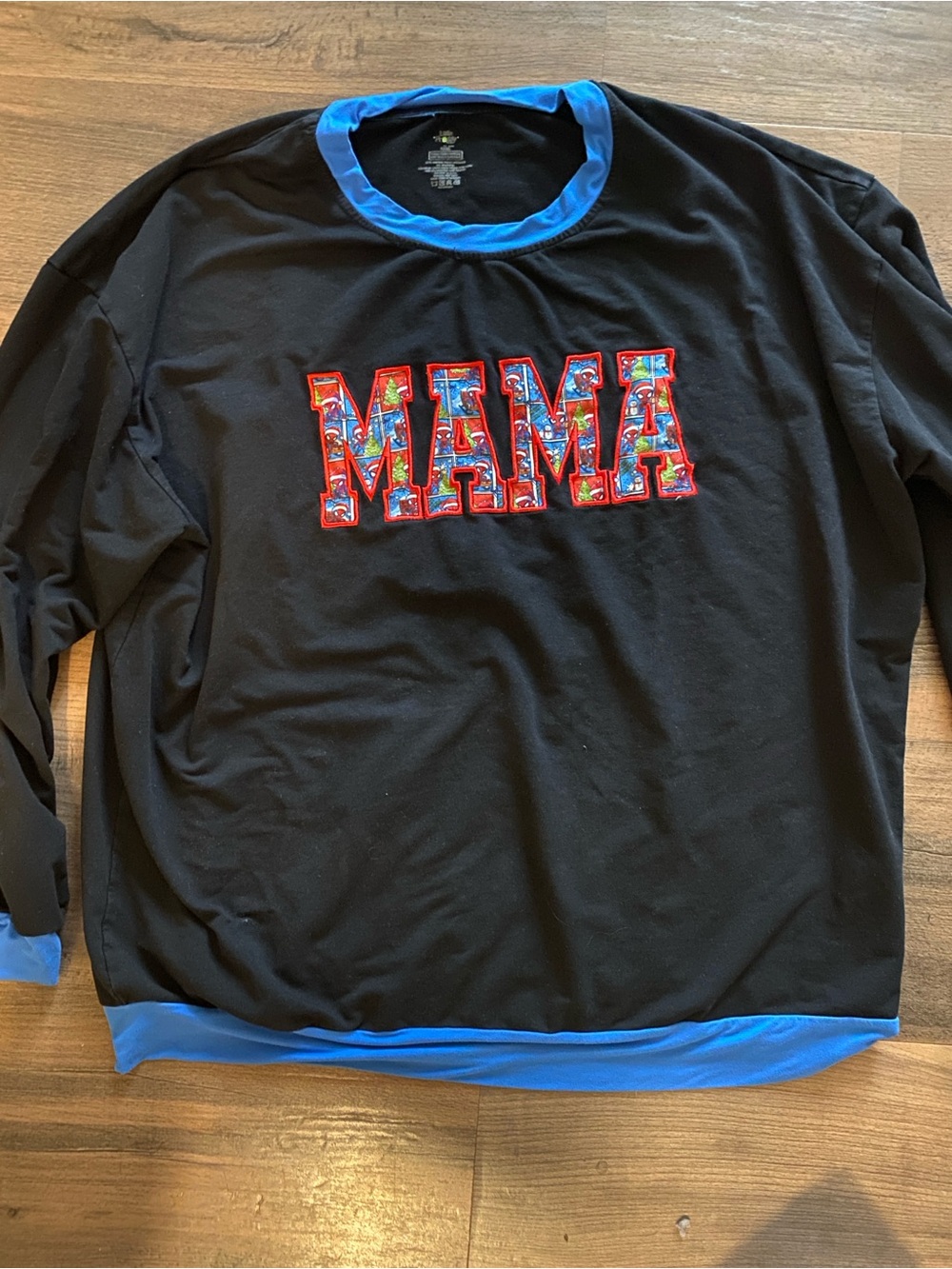Andme bamboo Black 'MAMA' Crewneck 3XL EUC